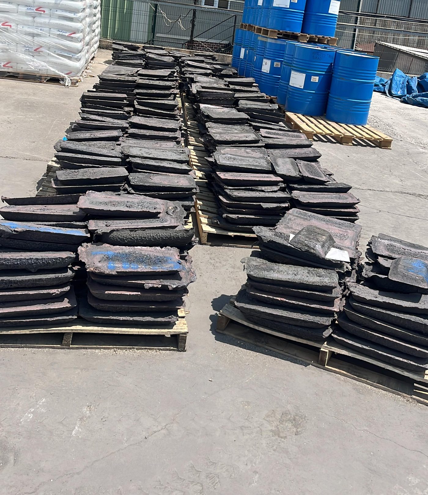 Copper anode plates
